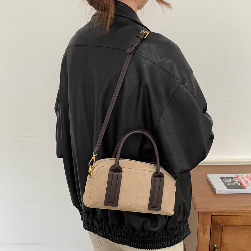 Trendy Faux Suede Boston Crossbody Bag 6W10BBG2477
