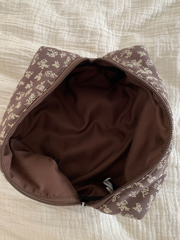 Fresh Floral Print Portable Cosmetic Bag 6S10BOB1025