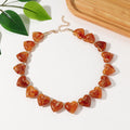 Retro Heart Statement Necklace - DippedShop Wholesale - #4723