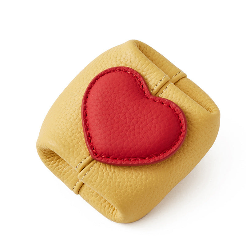 Cute 3D Heart Patch Mini Coin - DippedShop Wholesale - #2195