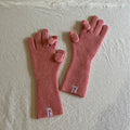 Minimalist Wool Blend Solid Color Knit Gloves 6W6GLO56