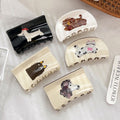 Cute Dog Patchwork Acetate Hair Claw MK2PPM6W6HCP340