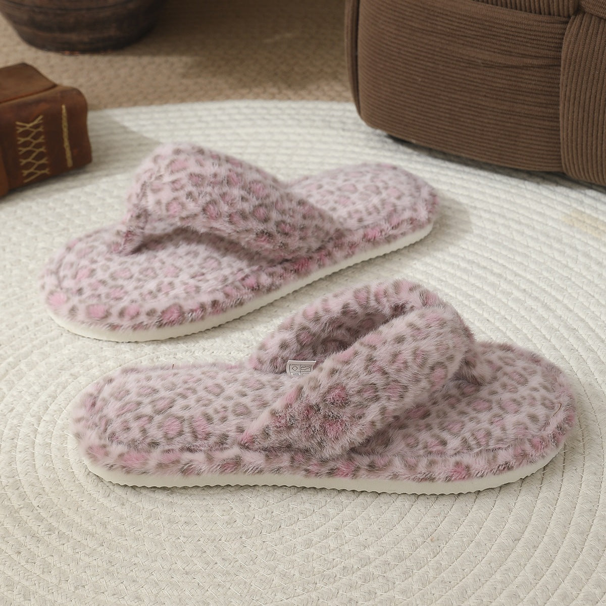 Plush Flat Flip Flops - DippedShop Wholesale - #4339