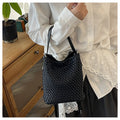 Casual Woven Bucket Bag - DippedShop Wholesale - #5331