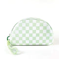 Stylish Color Block Checkered Portable Cosmetic Bag MK2BLW6C5CO12