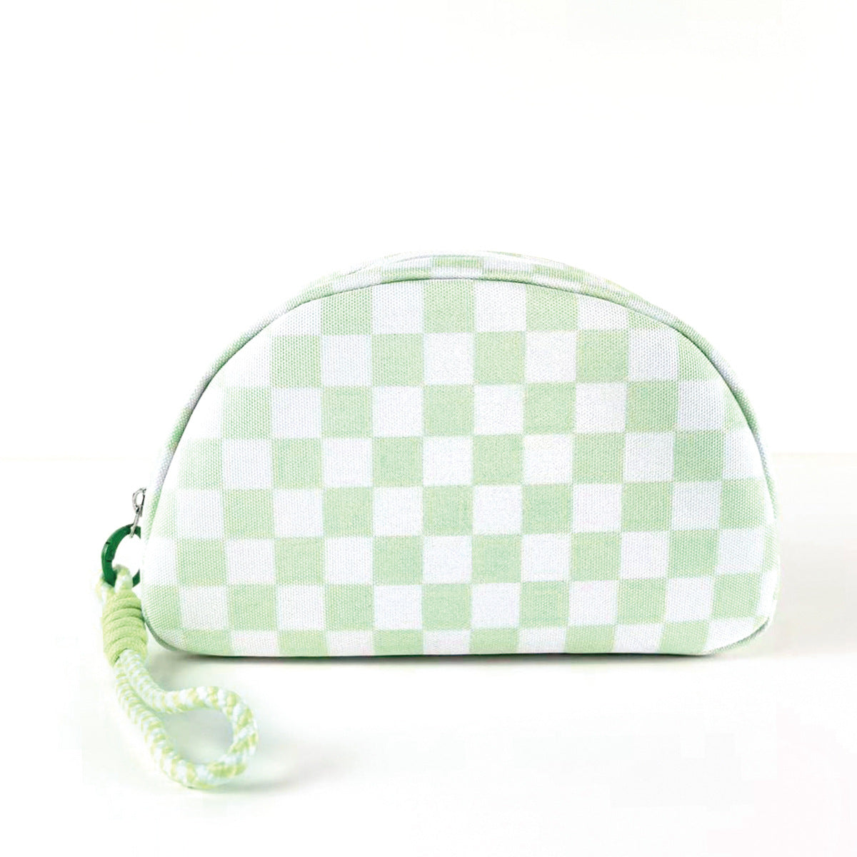 Stylish Color Block Checkered Portable Cosmetic Bag MK2BLW6C5CO12