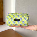 Cute Plaid Pattern Quilted Shell Makeup Bag MK2BW6S10BOB106