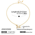 Trendy Cubic Zirconia Paperclip Chain Necklace 6W6JNC425