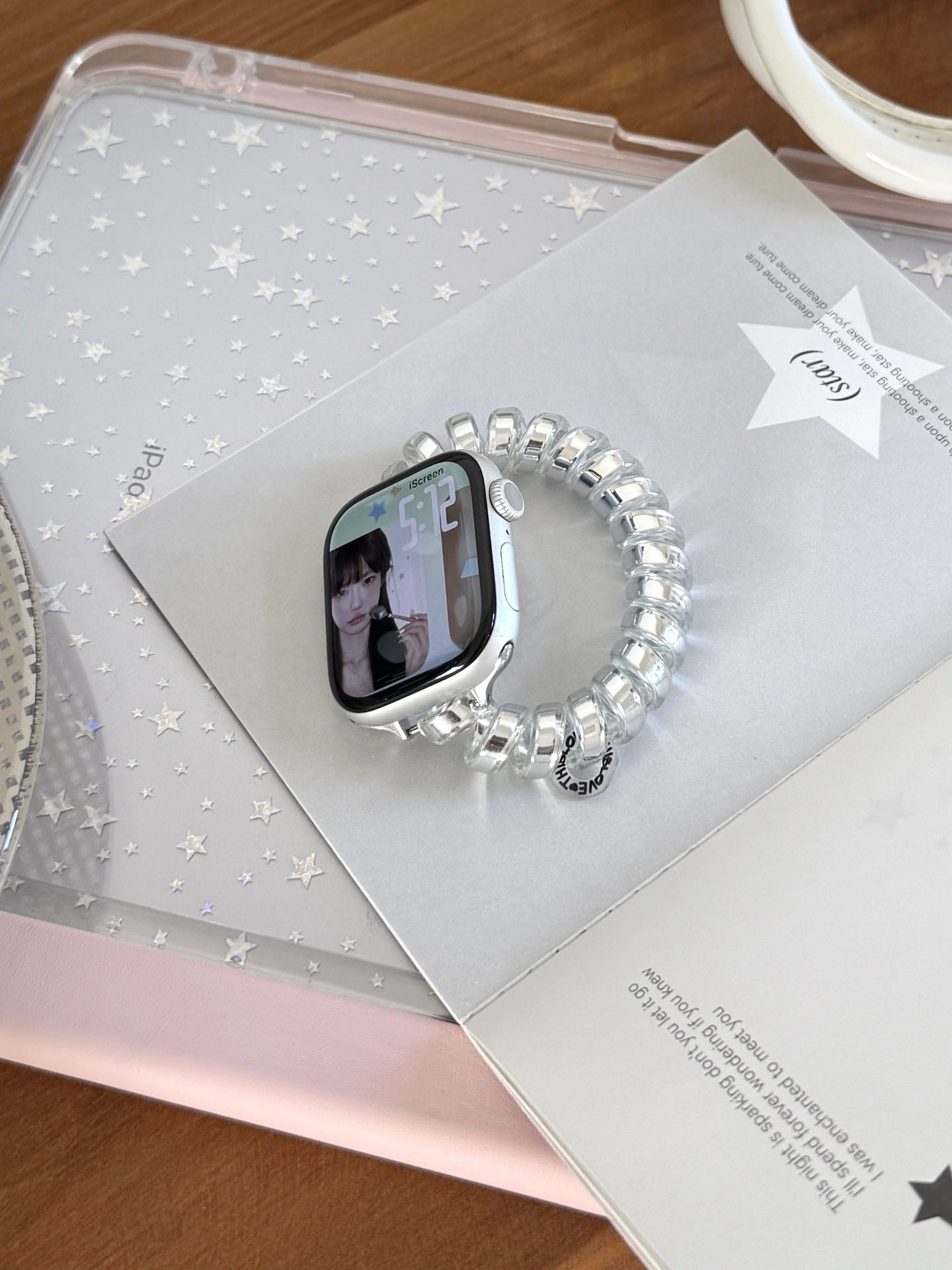 Jelly Clear Coil Elastic Watch Band 6W6JWA101