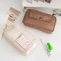 Stylish Solid Color Large Capacity Pencil Pouch 6S10BOB1046