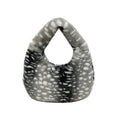Cute Plush Deer Print Crescent Tote Bag 6W10BBG2368