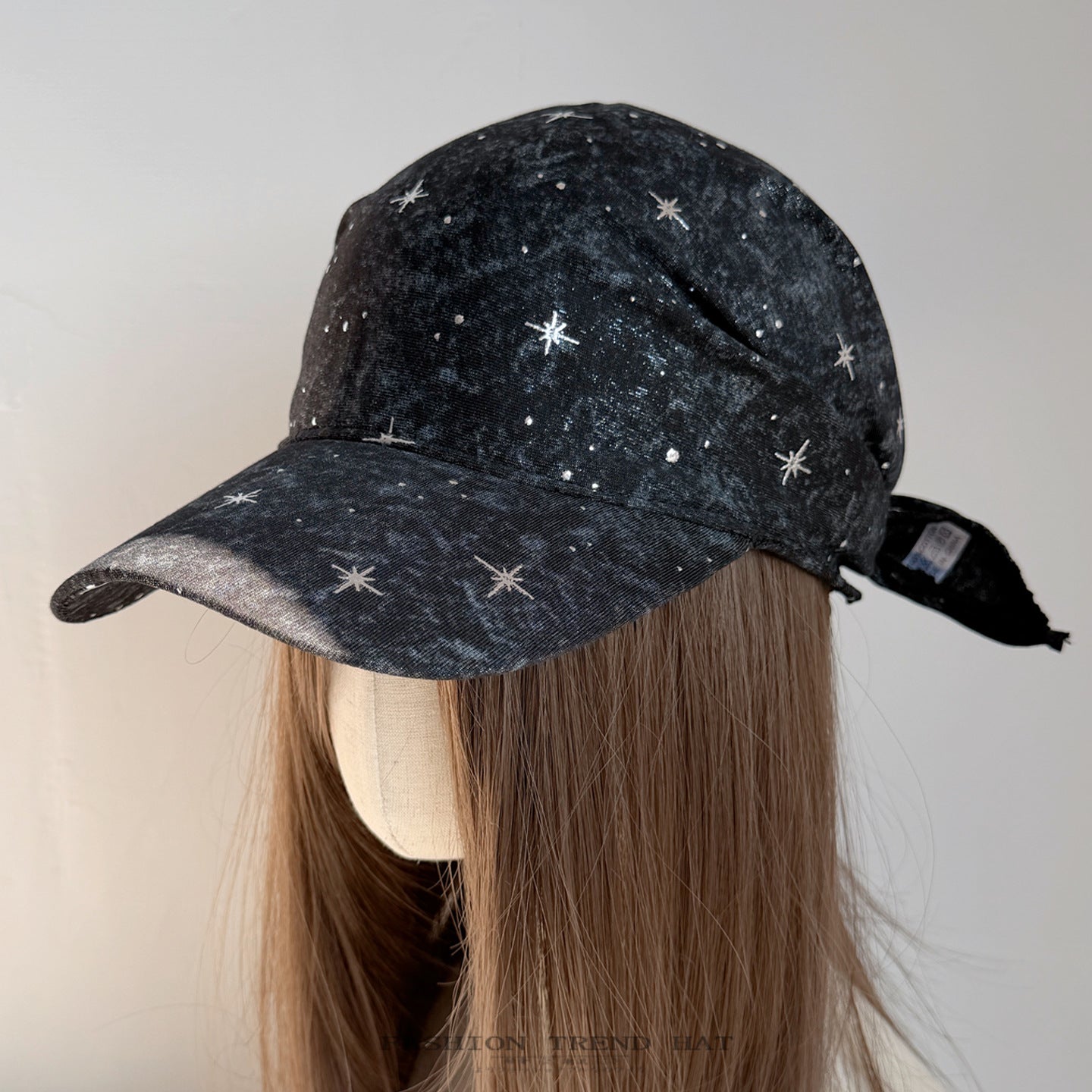 Hip-Hop Style Star Print Scarf Baseball Cap 8BK6HAT187L