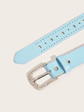 Fashion Hollow Out Heart Rhinestone Buckle Belt 6W6JBT226
