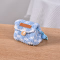 Cute Crochet Color Block Mini Coin Earbud Case 6S10BWB112