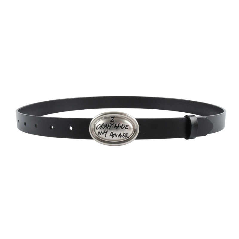 Minimalist Solid Color Leather Waist Belt MK2LEEP6W6JBT34