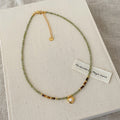 Crystal Heart Beaded Choker - DippedShop Wholesale - #7875