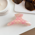 Color Contrast Plaid Hair Claws - DippedShop Wholesale - #0611
