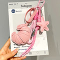 Chic Croissant Star Pendant Keychain Bag Charm 6W10BBC352