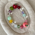 Cute Colorful Bead Apple Stretchy Bracelet 6W6JBR379