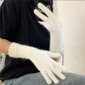 Knit Long Finger Gloves - DippedShop Wholesale - #9203