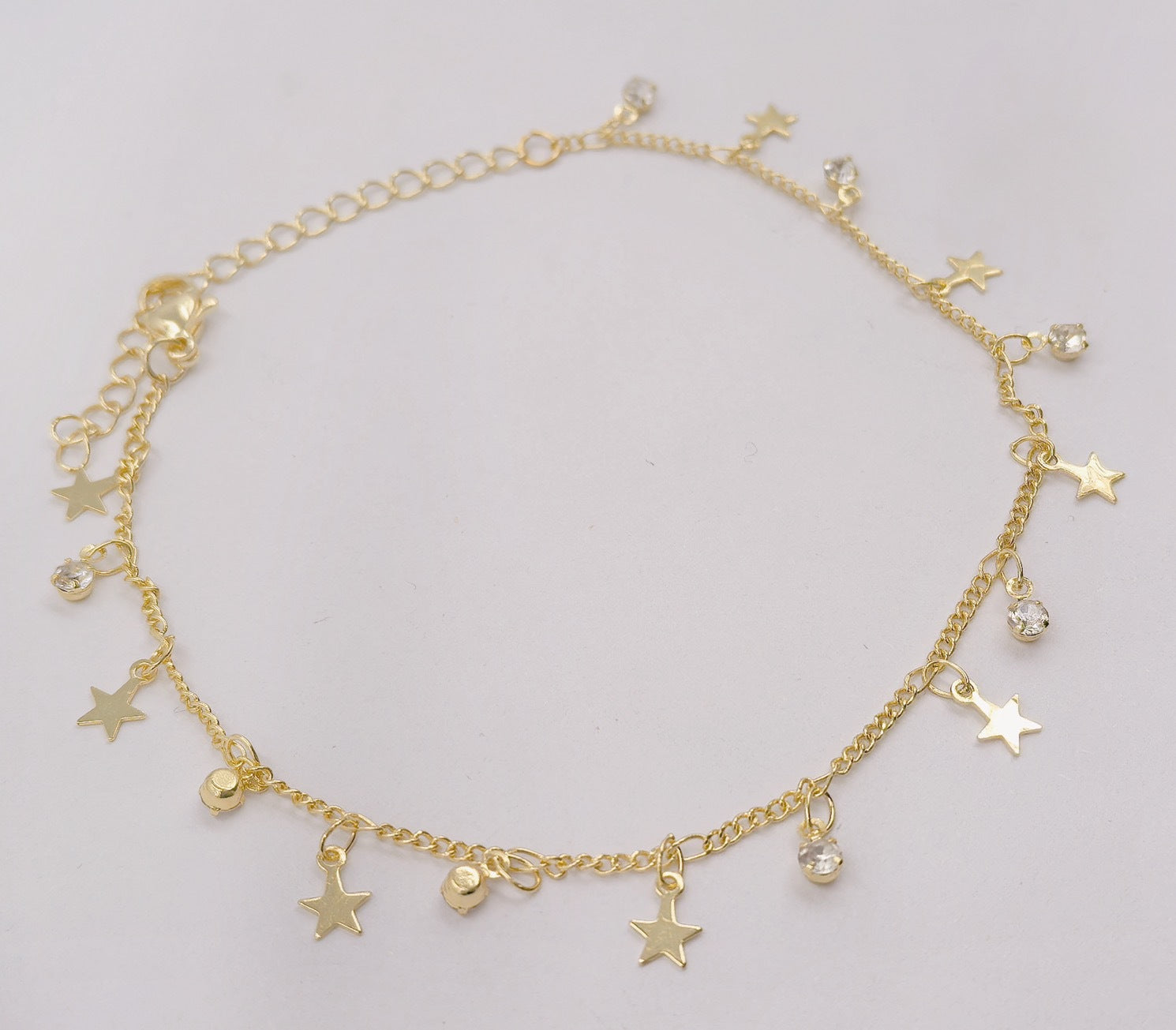 Trendy Rhinestone Gold Plated - DippedShop Wholesale - #4675