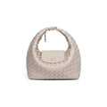 Casual Solid Color Woven Dumpling Handbag 6W10BBG1391