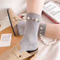 Rhinestone Pearl Socks - DippedShop Wholesale - #1763