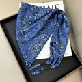 Chic Cashew Print Triangle Silk Scarf 6W6NSI242