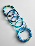 Vintage Irregular Natural Stone Beaded Bracelet Set 6W6JBR509