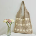 Love Pattern Knit Tote - DippedShop Wholesale - #8819