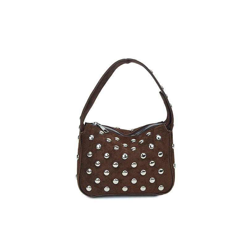 Punk Style Rivet Studded Underarm Shoulder Bag 6W10BBG2425