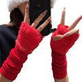 Knitted Fingerless Arm Warmers - DippedShop Wholesale - #2675