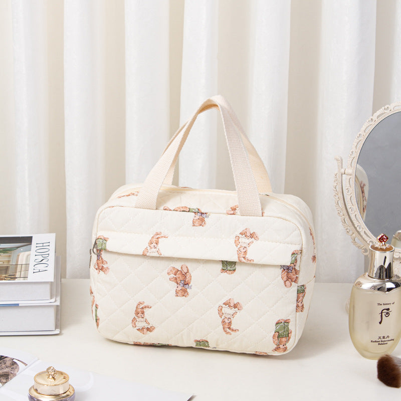 Large Floral Cosmetic Bag - DippedShop Wholesale - #4259
