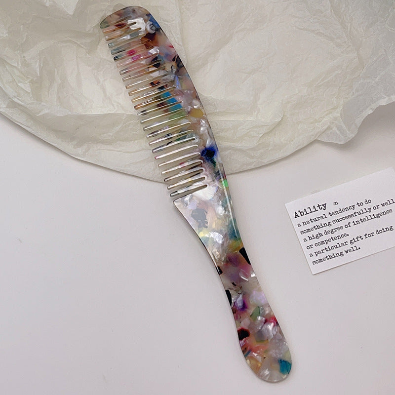 Checkerboard Acetate Anti-Static Hair Combs - DippedShop Wholesale - #3011