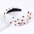 Stylish Solid Color Knotted Rhinestones Hair Band 8AS6HBD59T