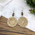 Rattan Dangle Earrings Beach - DippedShop Wholesale - #6483