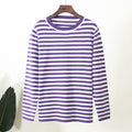 Round Collar Stripe Sweater - DippedShop Wholesale - #9091