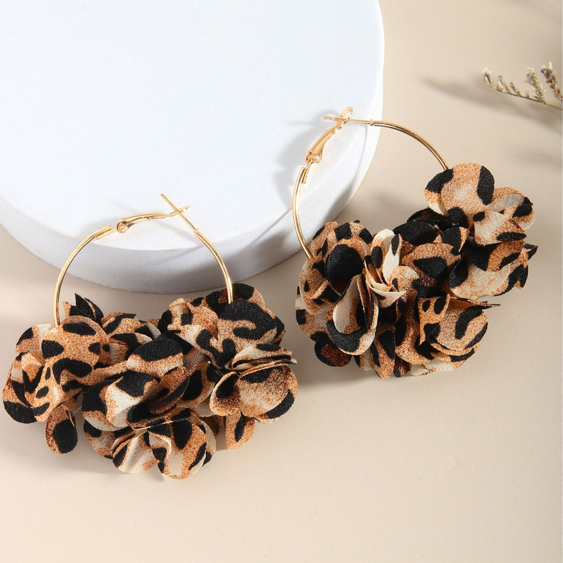 Vintage Leopard Hoop Earrings - DippedShop Wholesale - #2115