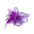Flower Feather Fascinator Headband - DippedShop Wholesale - #4243