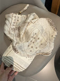 Fresh Floral Print Scarf Bandana Baseball Cap 8BK6HAT193L