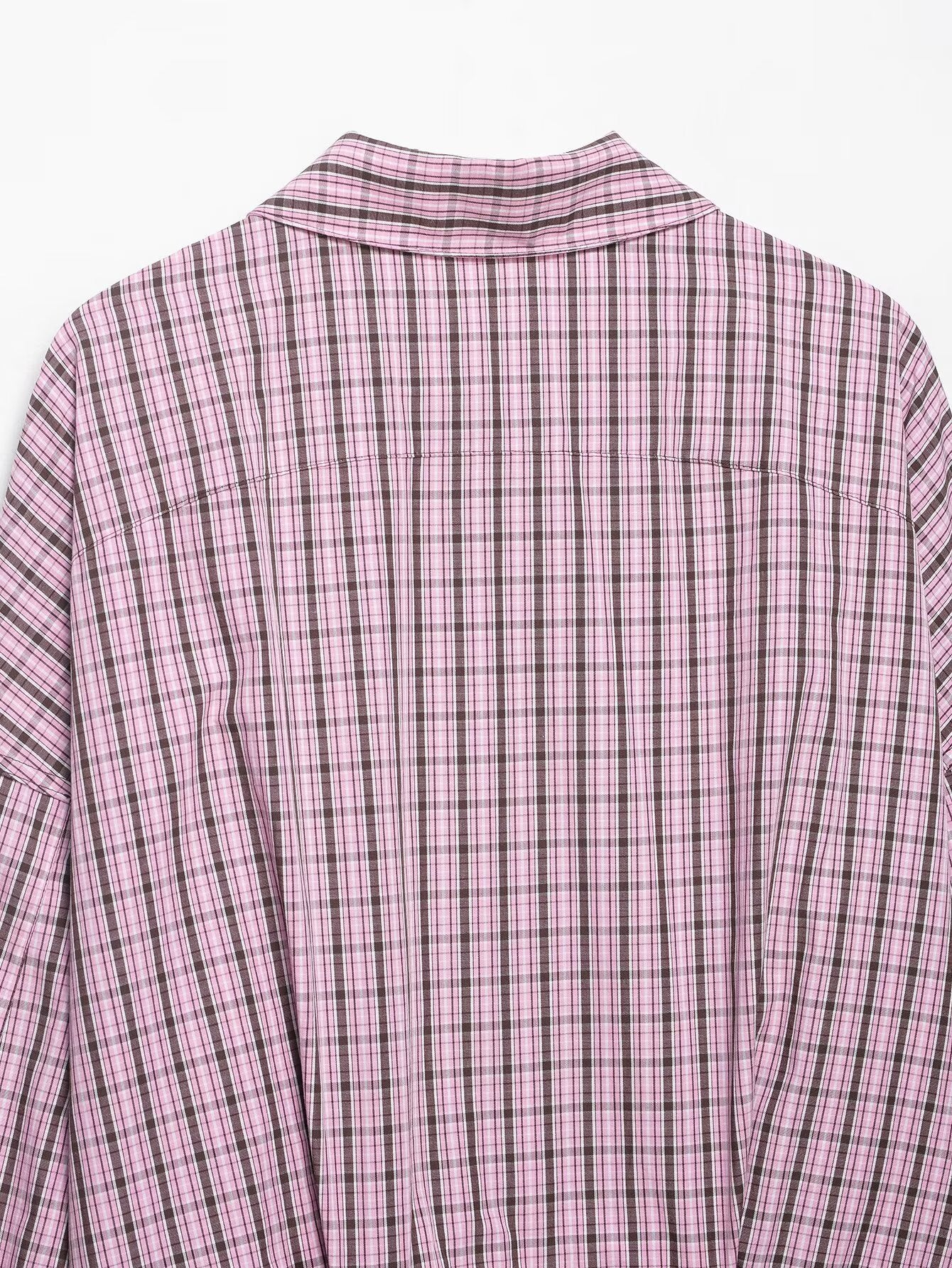 Plaid Long Sleeve Shirt - DippedShop Wholesale - #1619