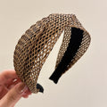 Woven Straw Wide Headband - DippedShop Wholesale - #0755