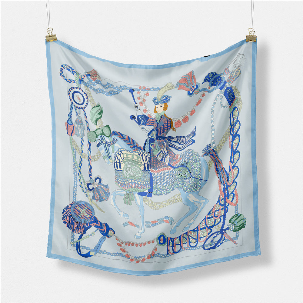 Abstract Silk Square Scarf - DippedShop Wholesale - #9443