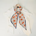 Stylish Checkerboard Pattern Silk Scarf 6W6NSI259