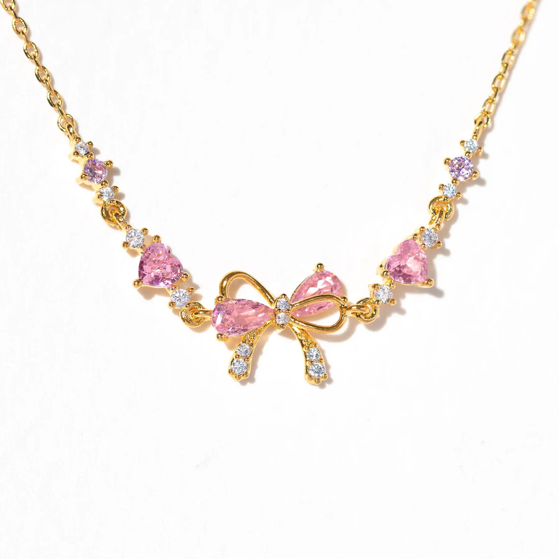 Bowknot Heart Chain Bracelet - DippedShop Wholesale - #0291