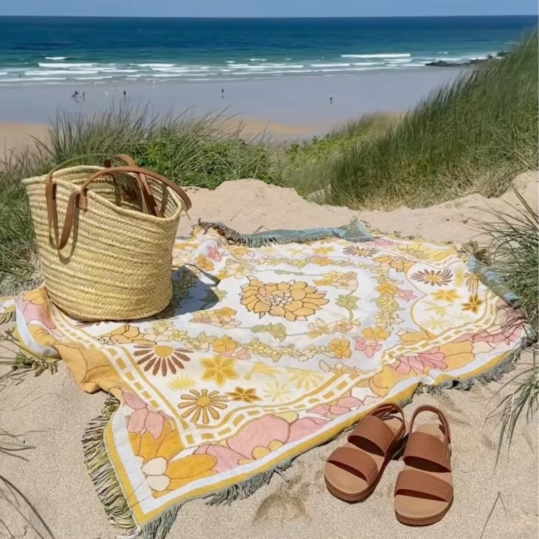 Floral Throw Blanket - DippedShop Wholesale - #0531