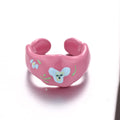 Polka Dot Enamel Ring - DippedShop Wholesale - #3059