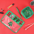 Christmas Letter Embroidery Clear PVC Makeup Bag 6W10BOB1343