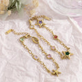 Stylish Metal Starfish Rhinestones Chain Bracelets 6W6JBR489