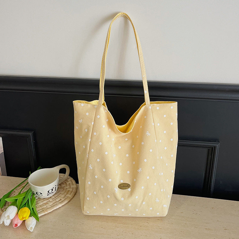 Fresh Polka Dots Large Capacity Shoulder Bag 6W10BBG2482